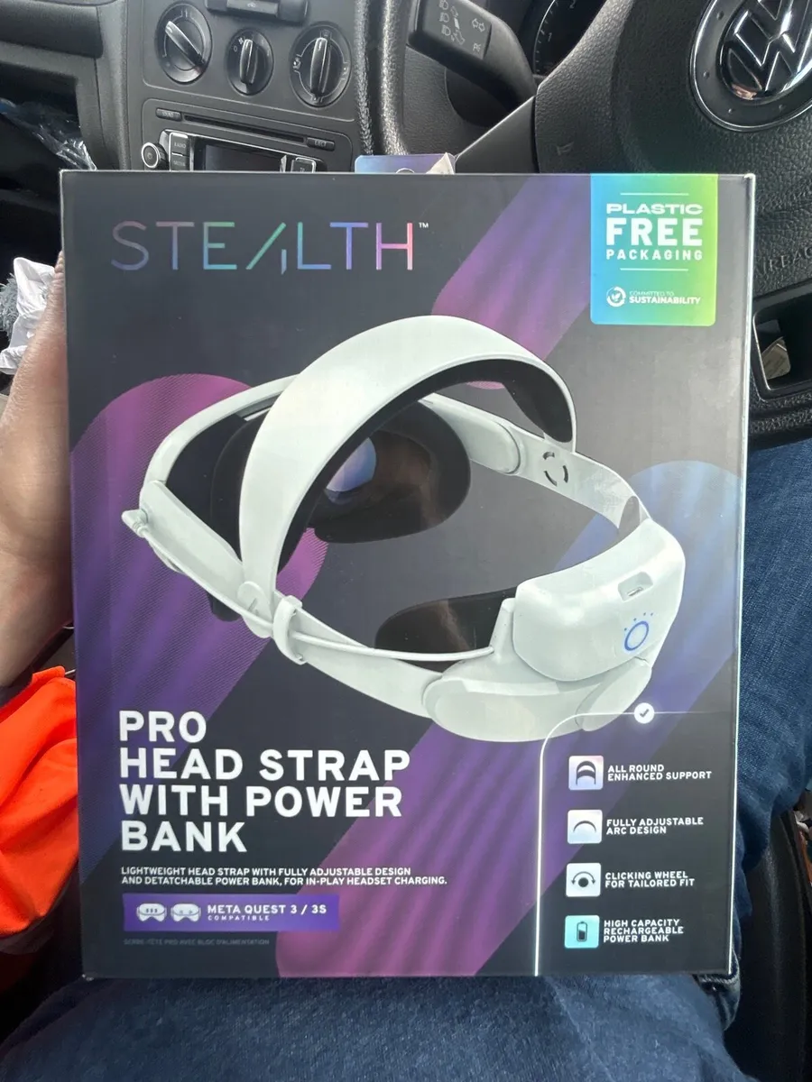 Meta Quest 3/3S head strap with power bank - Image 1