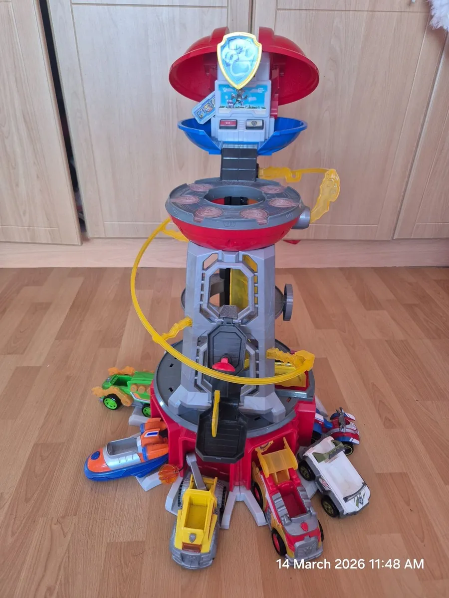 Paw Patrol Tower and cars - Image 1