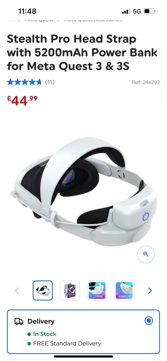 Meta Quest 3/3S head strap with power bank - Image 2