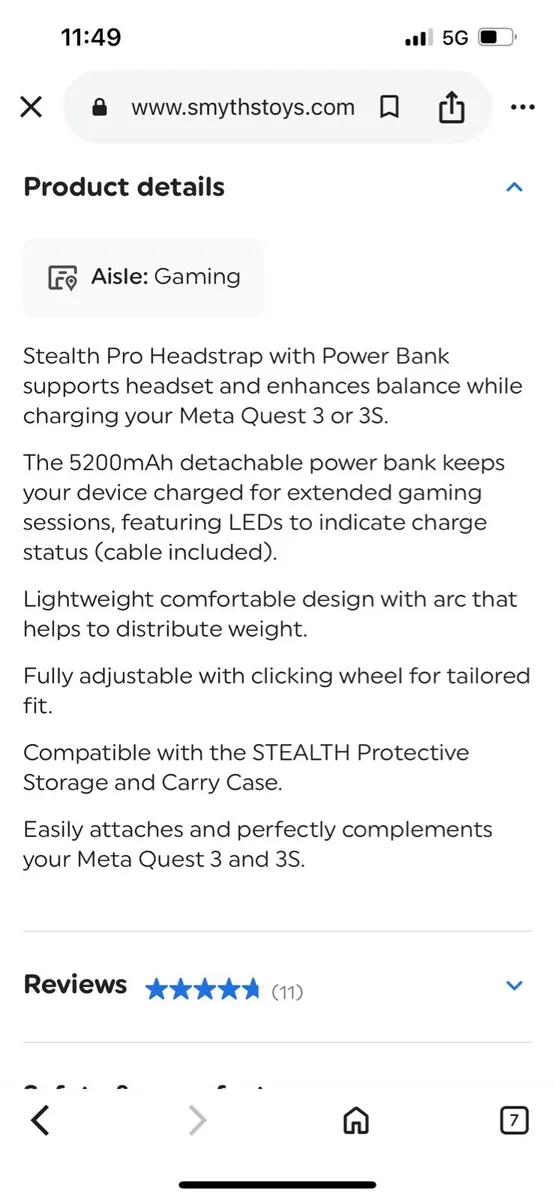 Meta Quest 3/3S head strap with power bank - Image 4