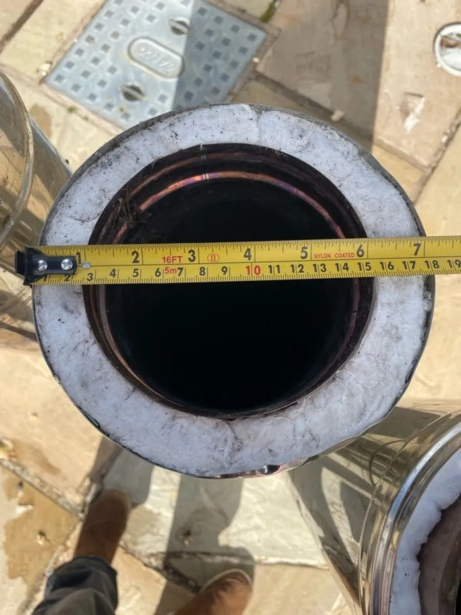 5 inch Insulated Flue Pipe Set. Excellent Condition - Image 4