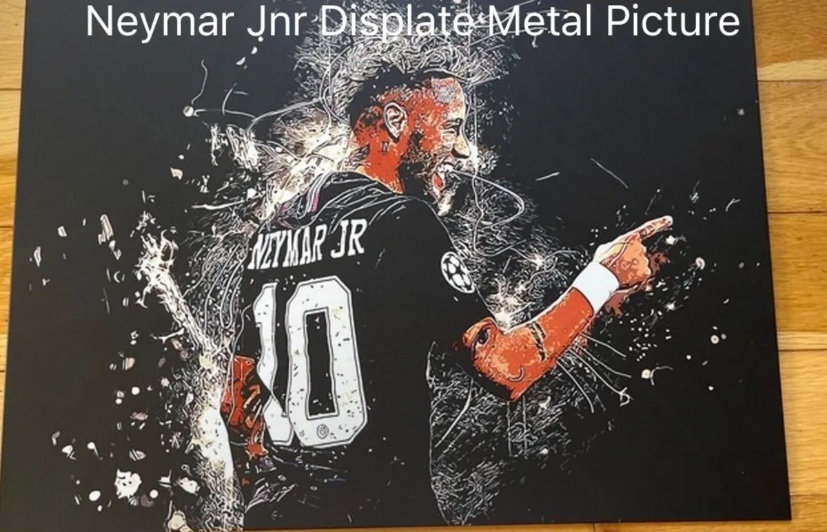 Neymar Jr Displate Metal Picture - Genuine - Image 1