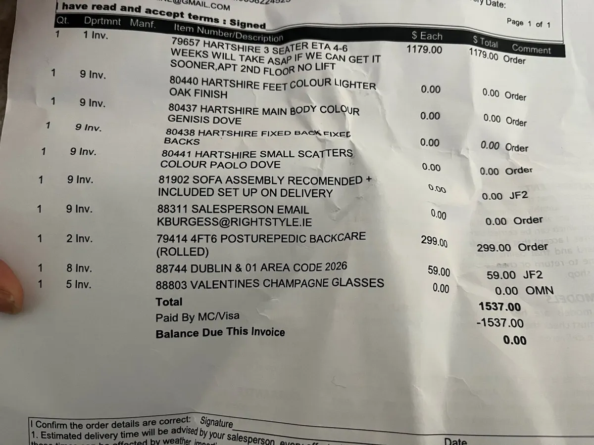 Sofa, unopened, 'Hartshire' from RightStyle Furnit - Image 4