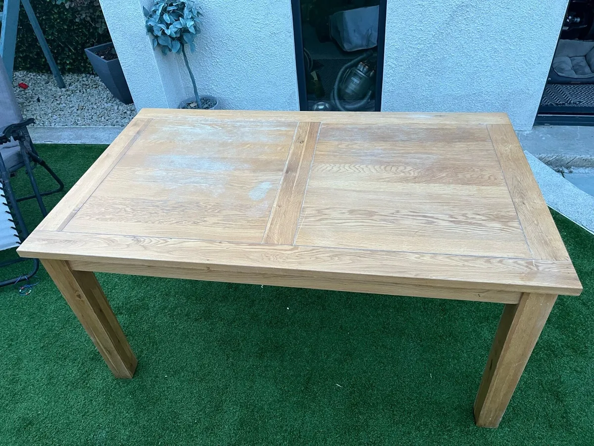 Oak table 6 chairs - Image 3