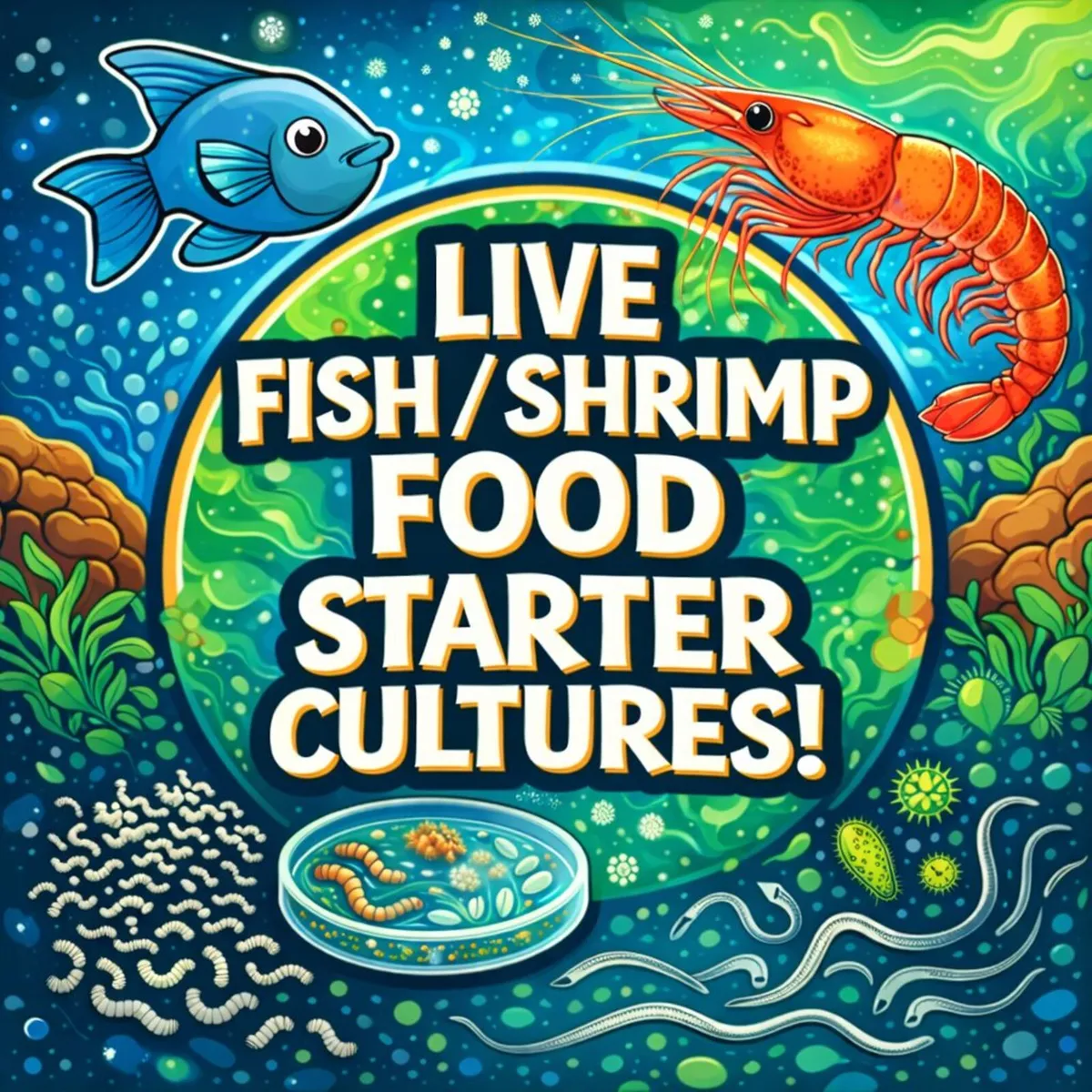 Live Fish/Shrimp Food Starter Cultures - Image 1