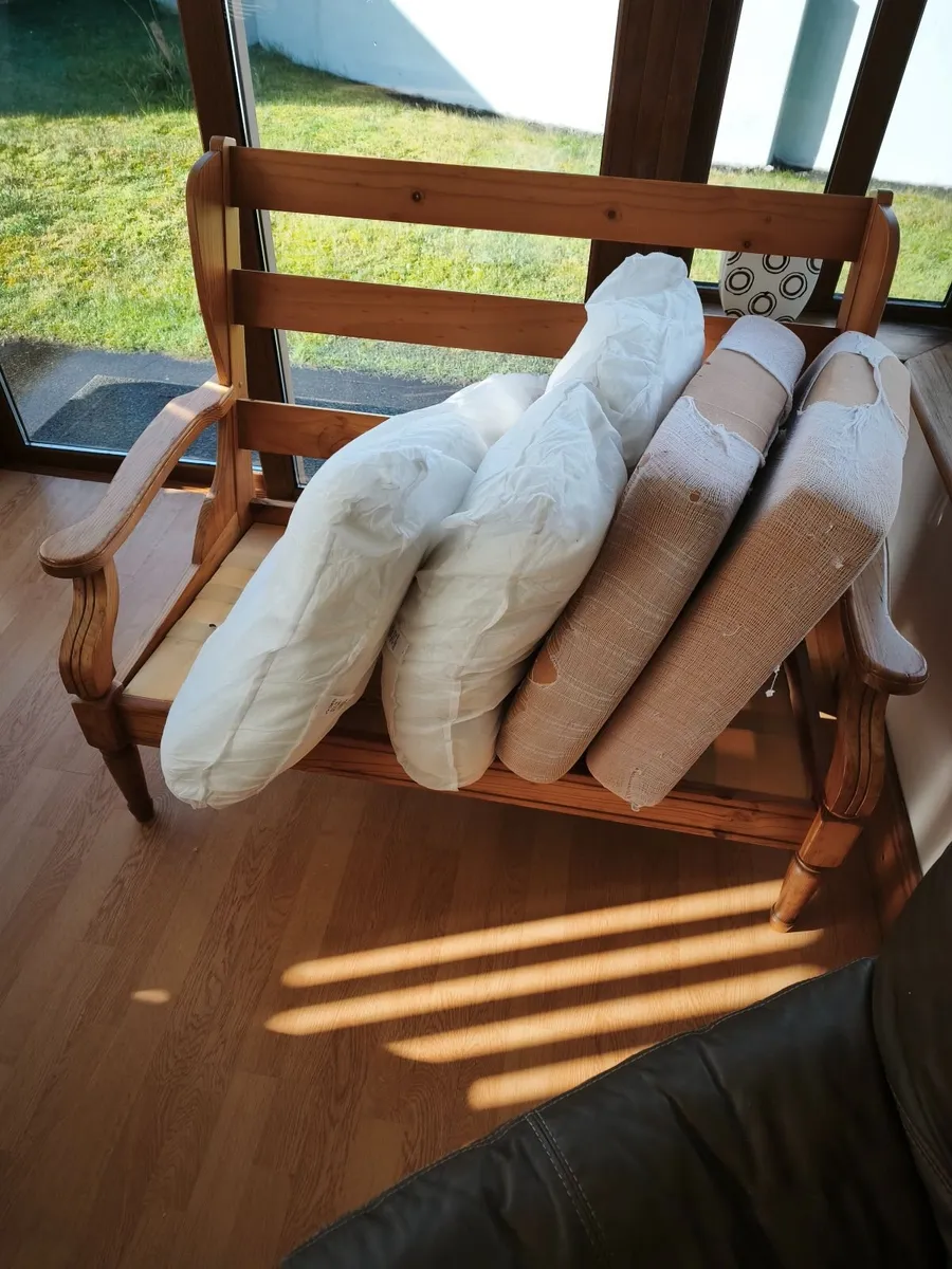 2 seater wooden bench