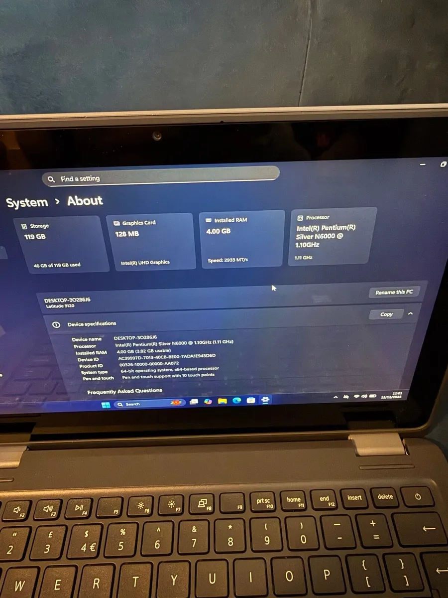 Dell Latitude 3120 2in1 Laptop Celeron/4GB/128SSD - Image 4