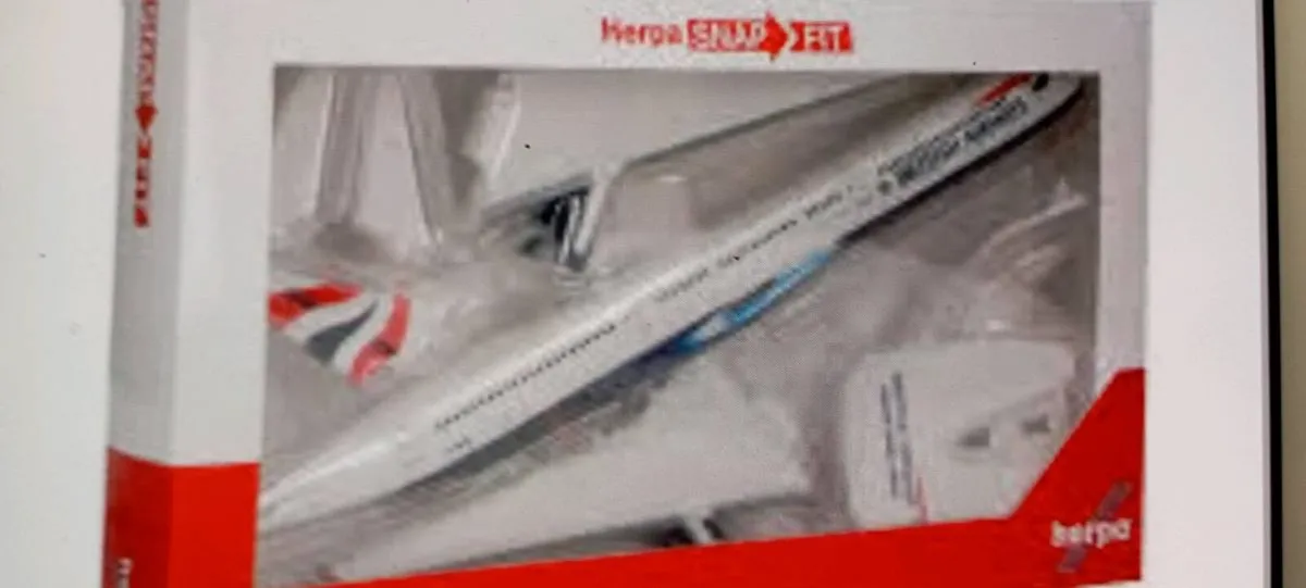 HERPA SNAP FIX BRITISH AIRWAYS DIE - CAST PLAIN. - Image 1