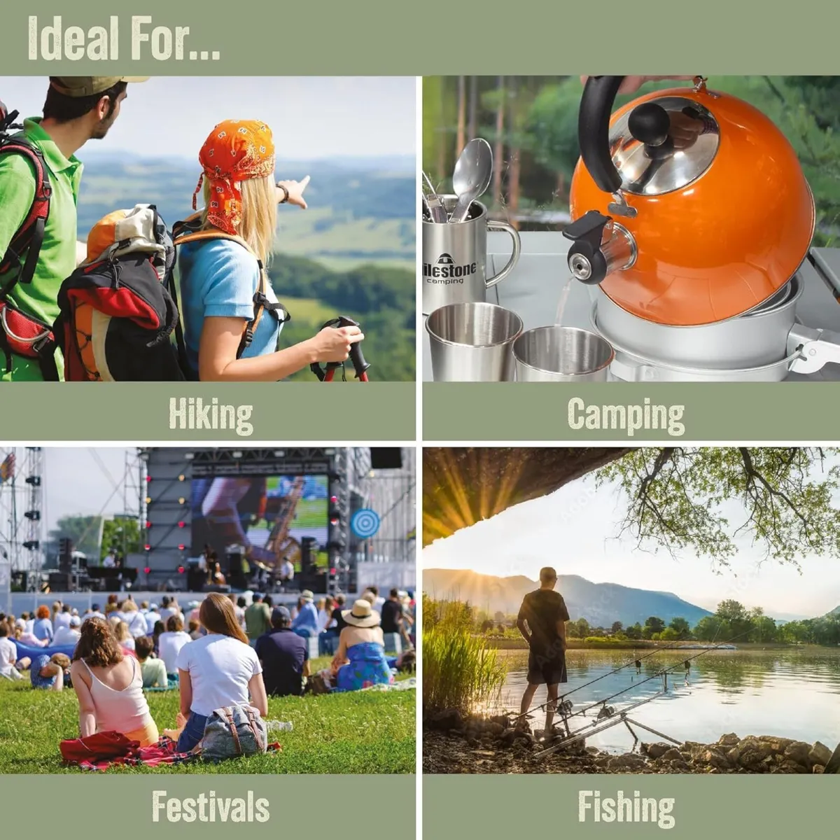 2L Stainless Steel Kettle - Orange - Image 2