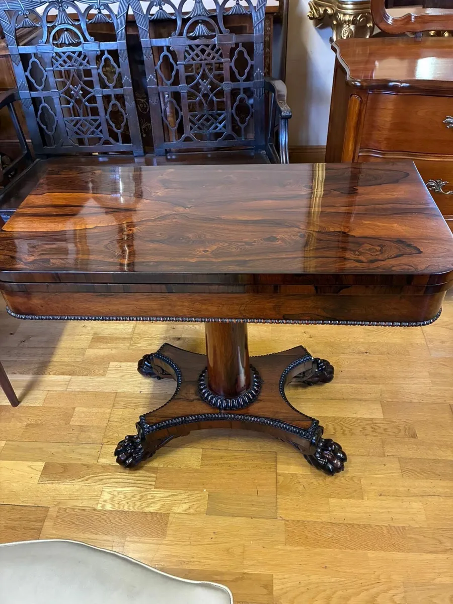 Antique card table
