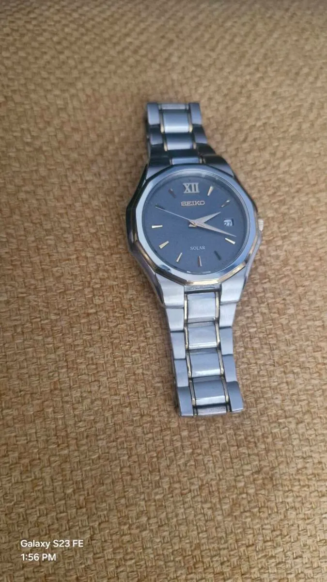 Seiko Men's SNE166 Two Tone Stainless Steel Analog - Image 1