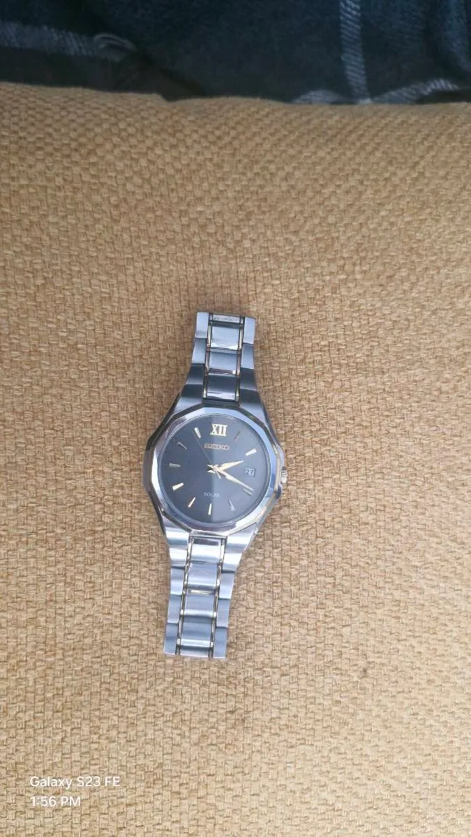 Seiko Men's SNE166 Two Tone Stainless Steel Analog - Image 3