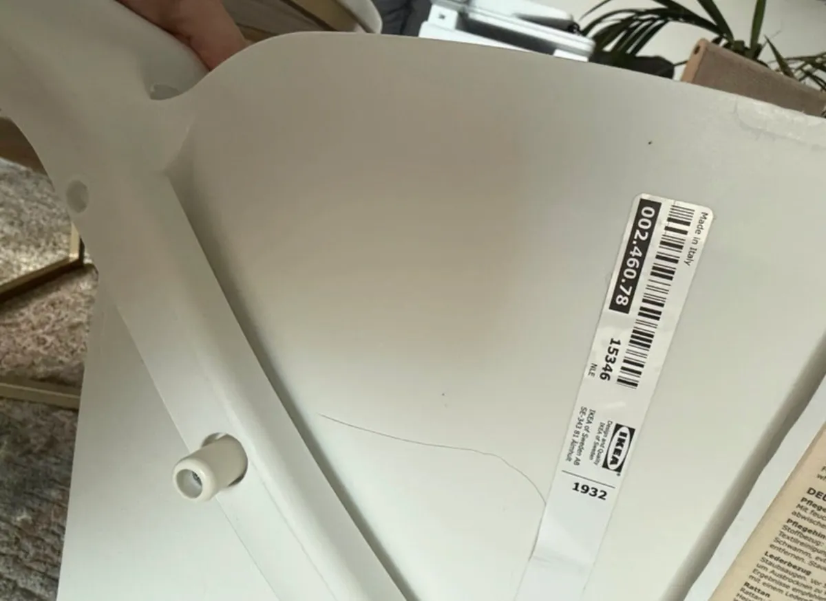 Janine Ikea Chair White - Image 2