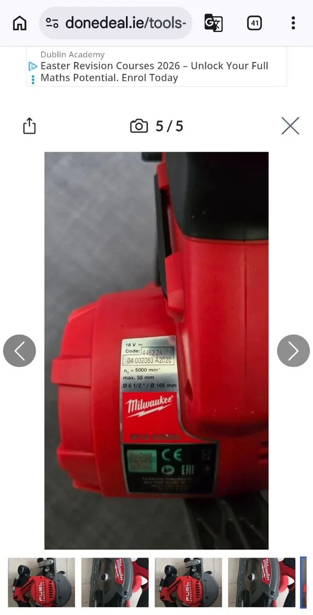 Milwaukee saw - Image 1