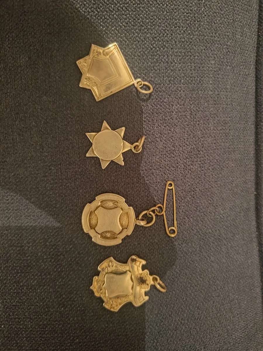 Four Hallmarked Sterling silver fobs - Image 1