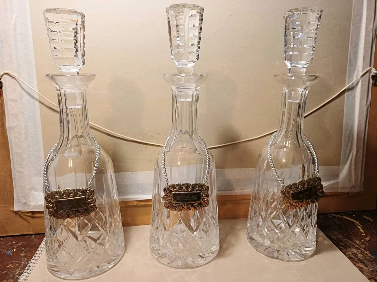 Vintage Crystal Decanters - Image 1