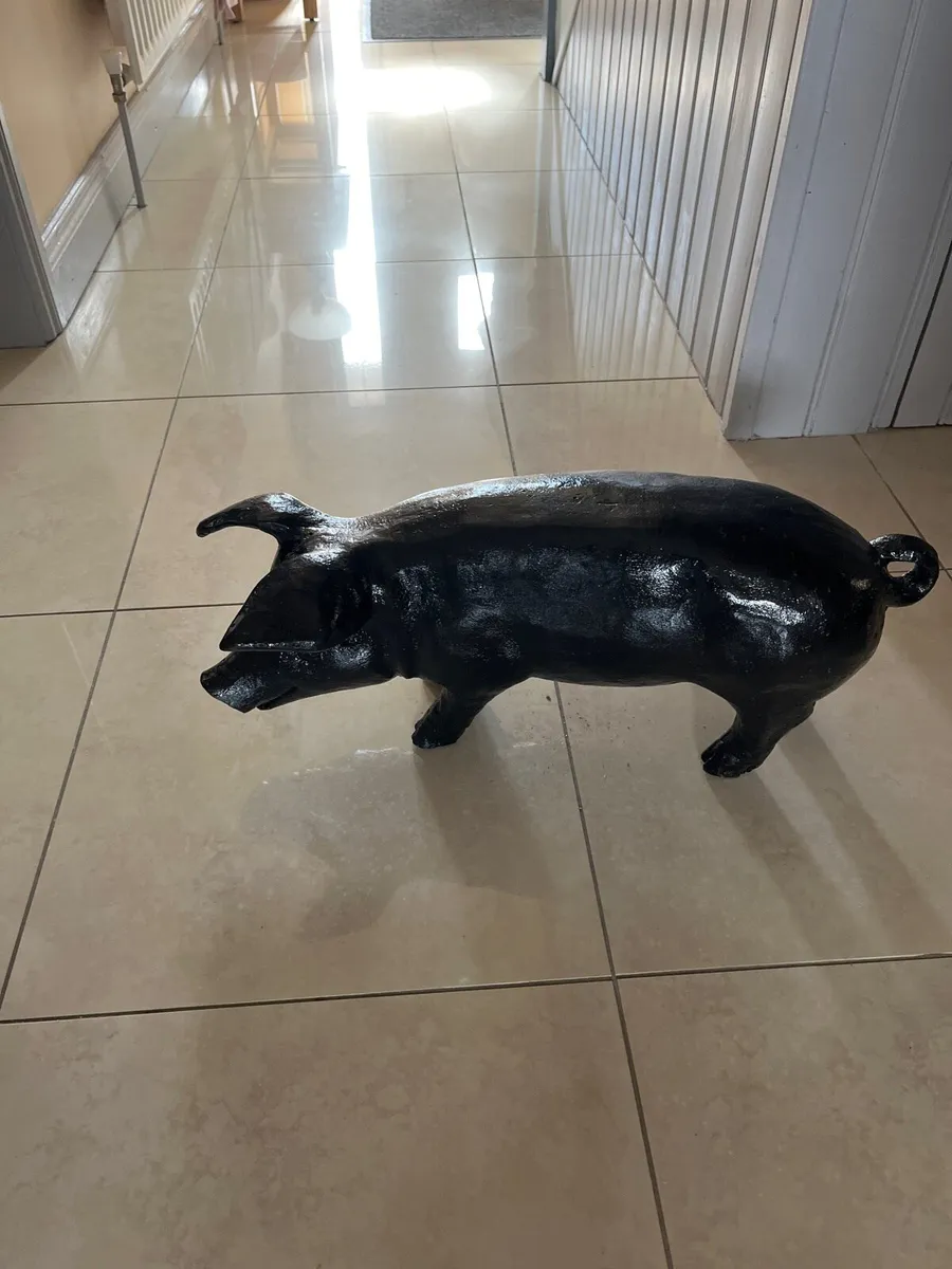 Cast iron pig - Image 1