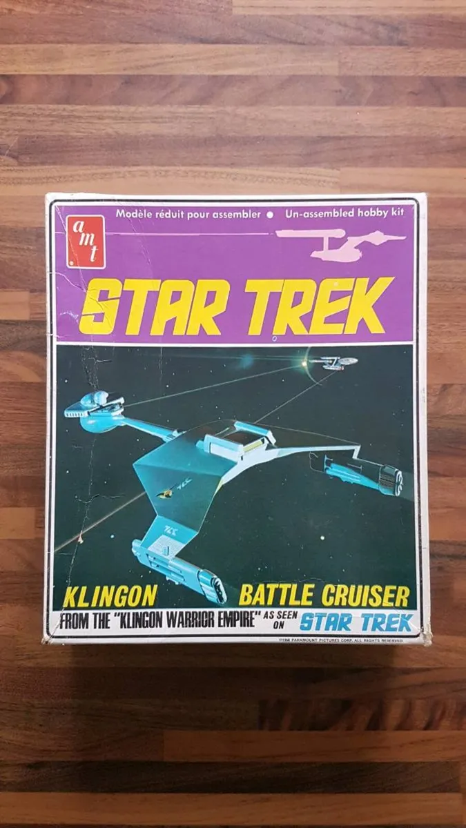 RARE! 1968 Star Trek Klingon Battle Cruiser Model - Image 1