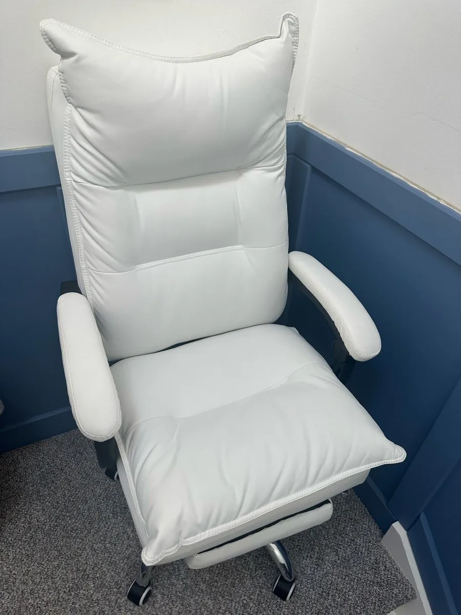 White Desk Chair - Image 1