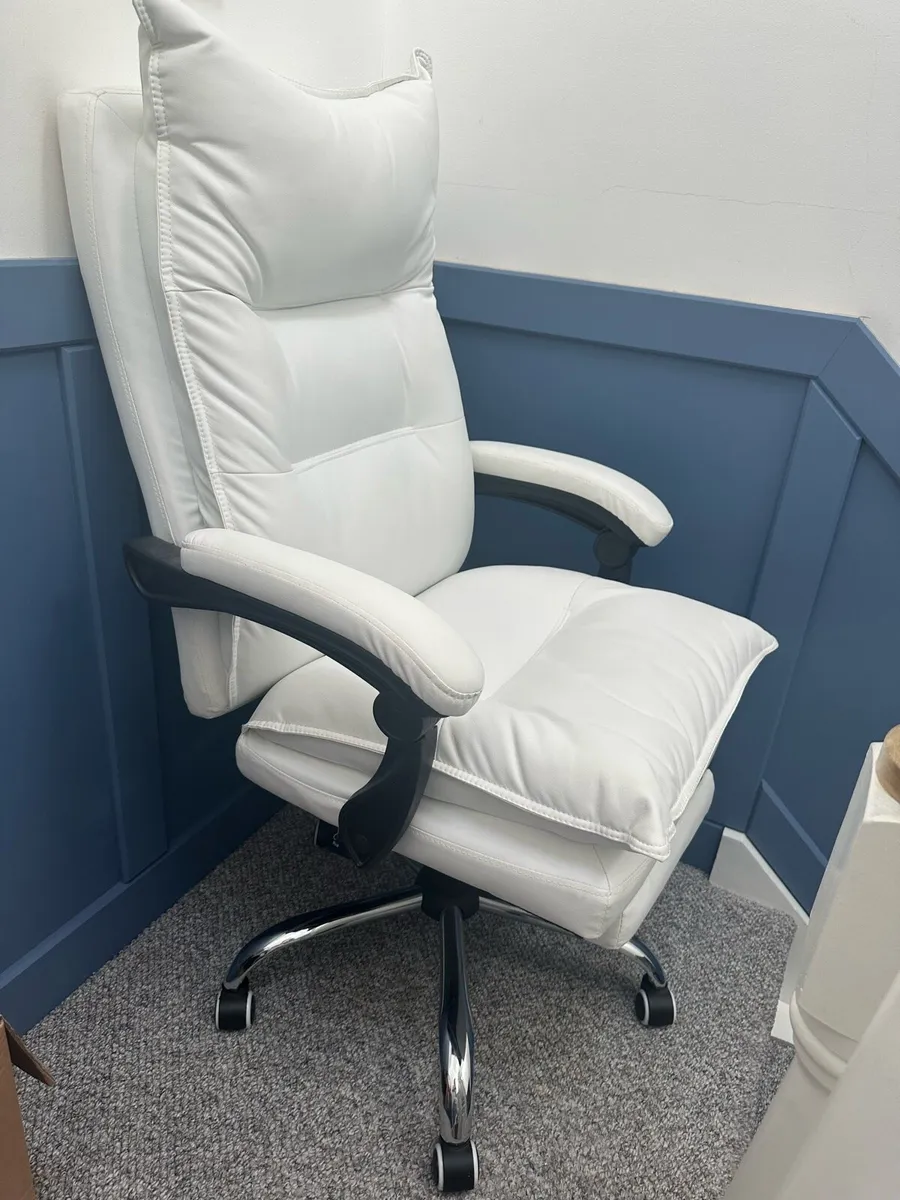 White Desk Chair - Image 2