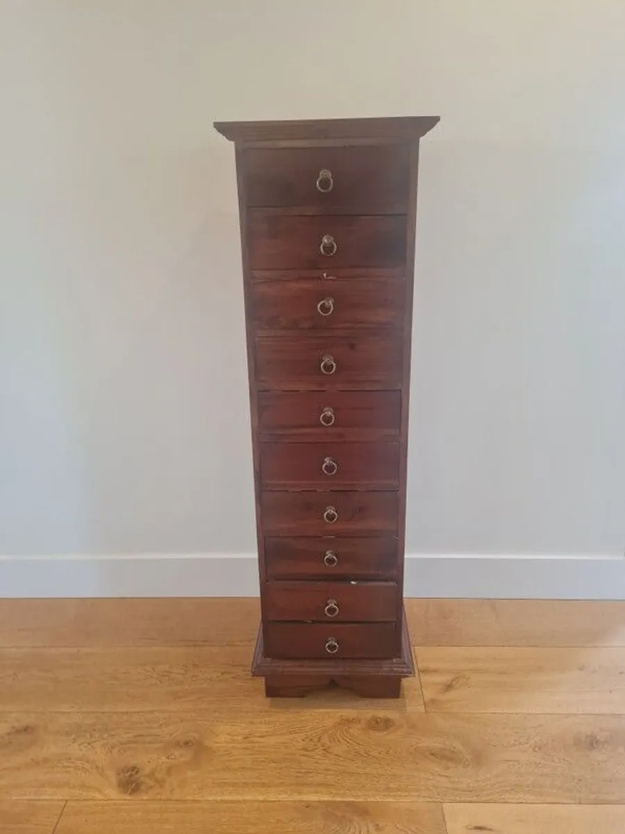 Mahogany Tallboy Chest - Image 1