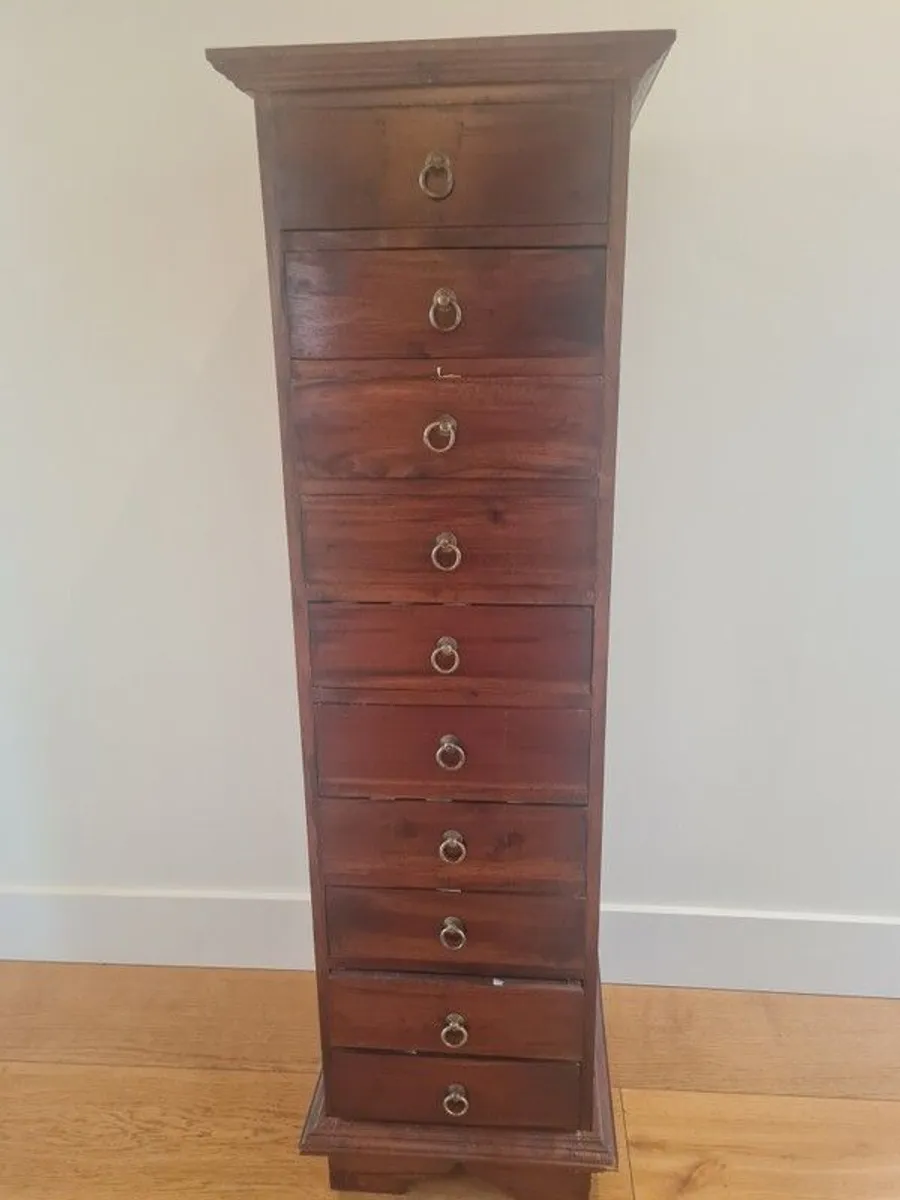 Mahogany Tallboy Chest - Image 2