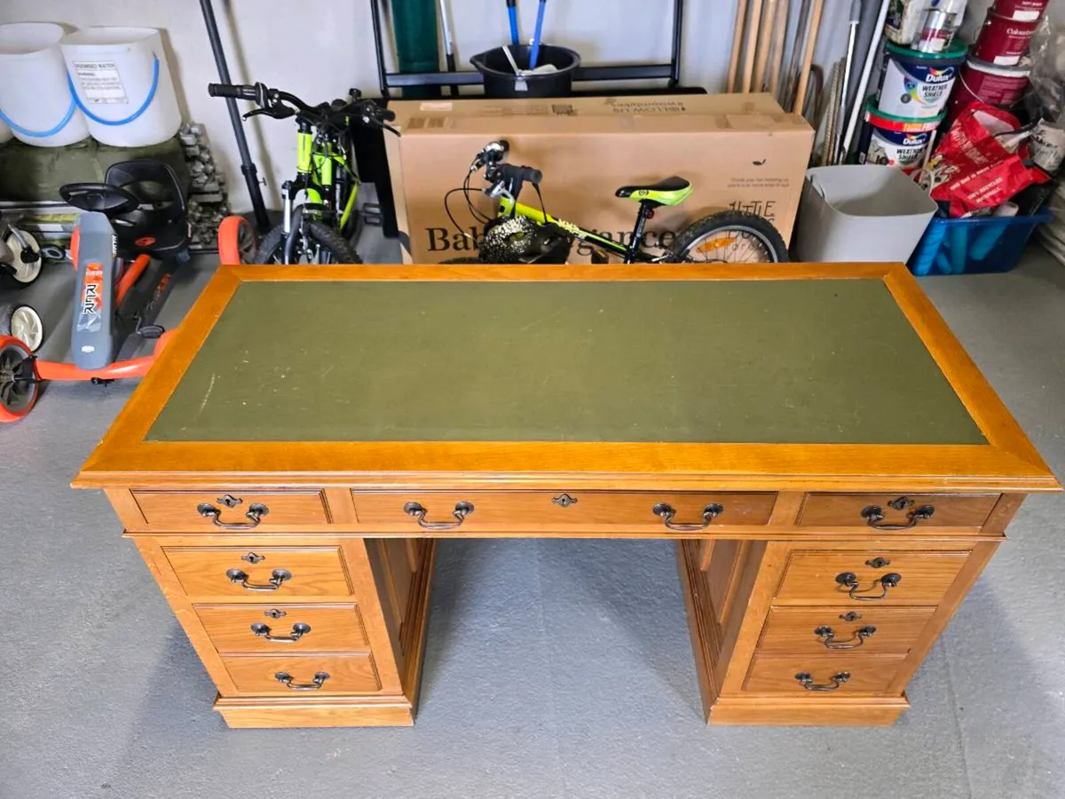 Antique Military style officers writing desk - Image 1