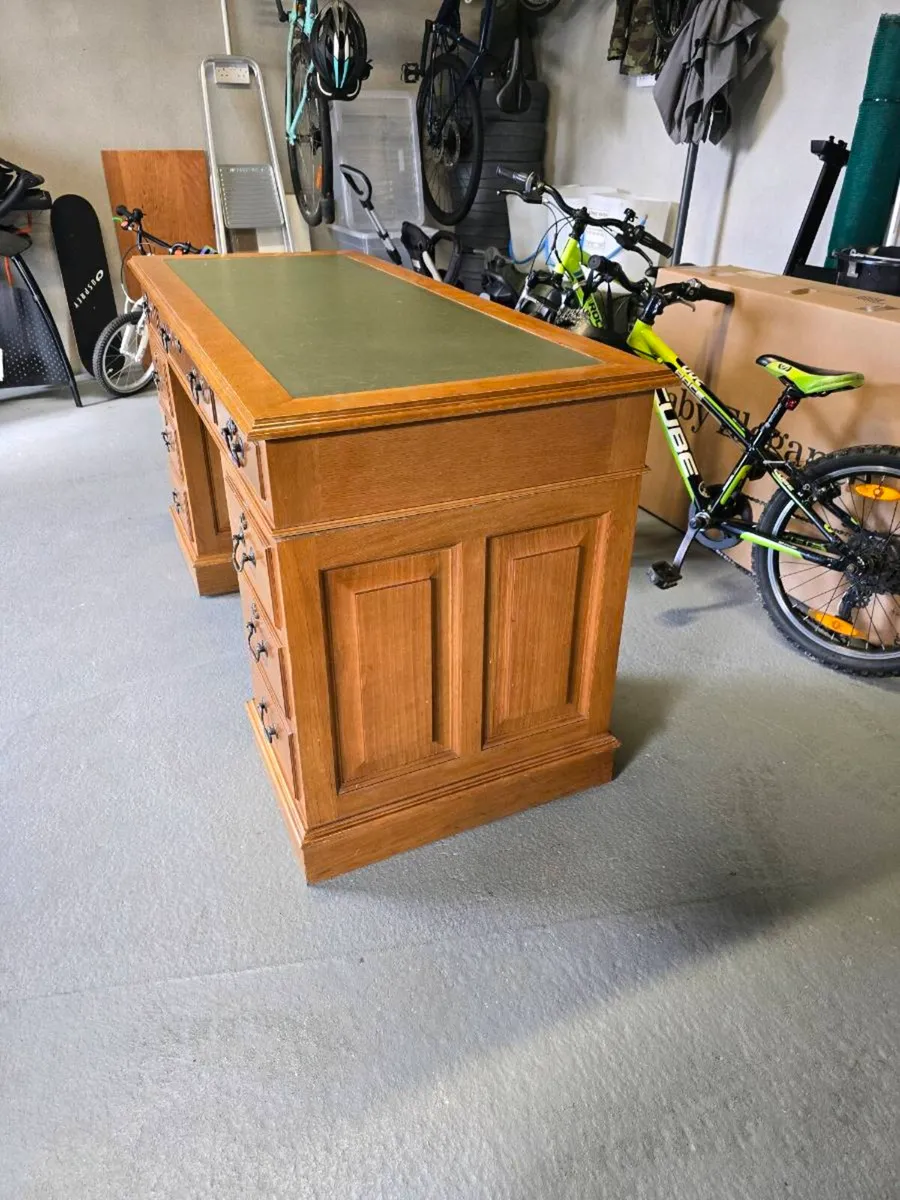 Antique Military style officers writing desk - Image 3