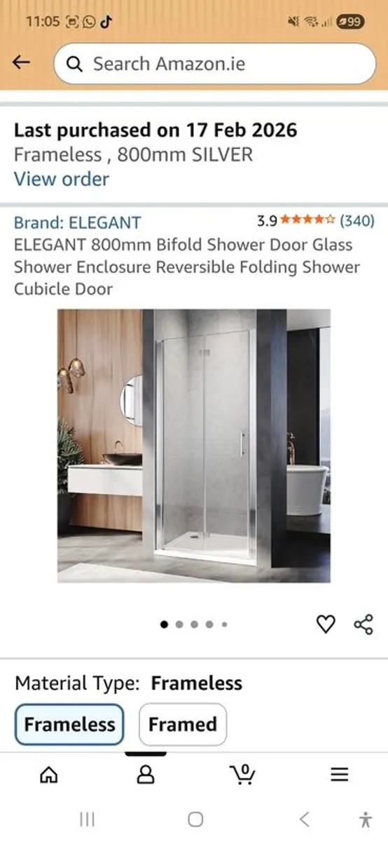 Shower Tray & Shower Door - Image 2