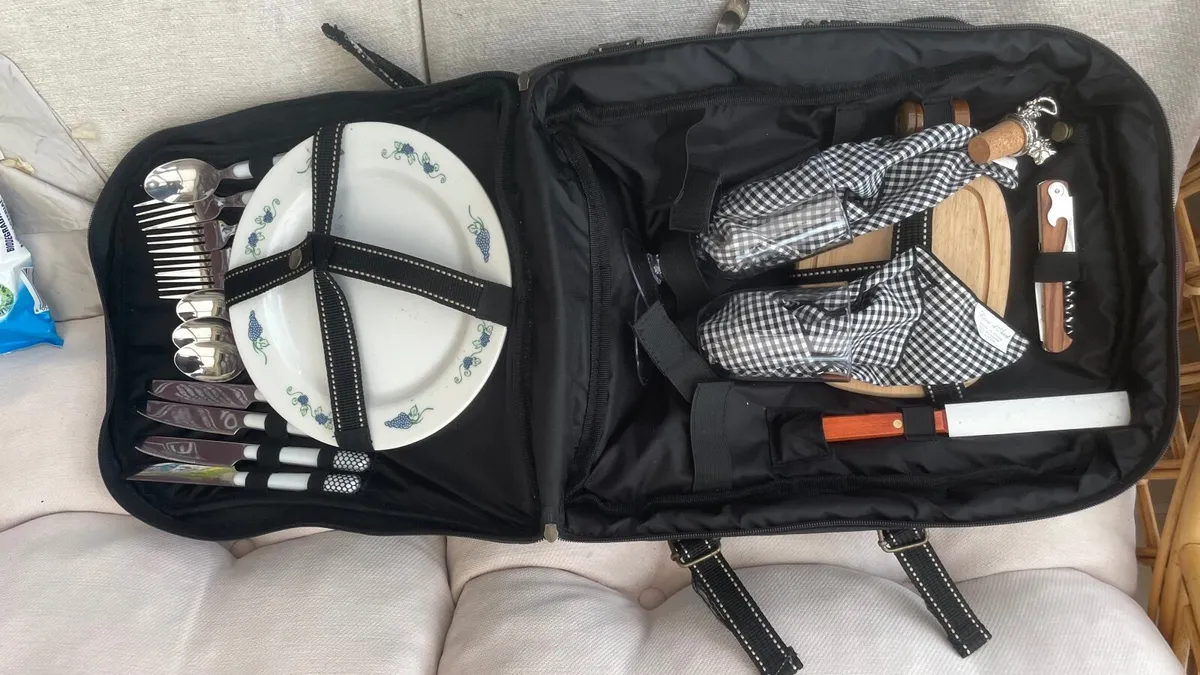 Picnic Hamper, Single bed & Demi Johns - Image 1