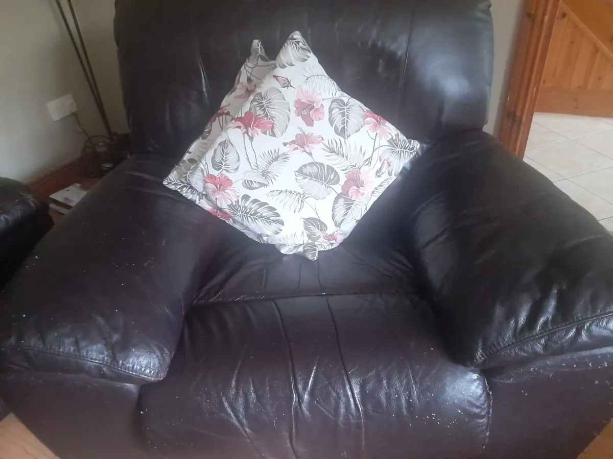 3 Piece Suite with Recliners - Image 2