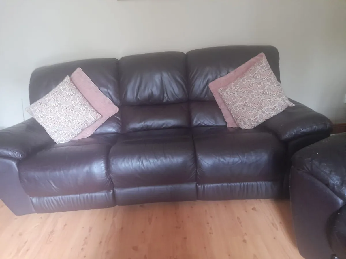 3 Piece Suite with Recliners - Image 3