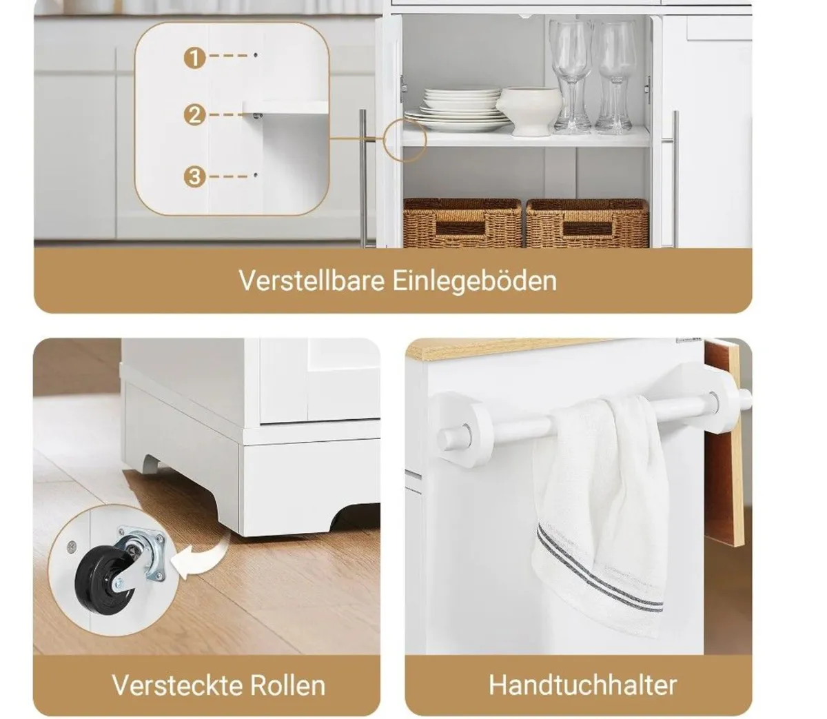 Kitchen Island on Wheels - Image 3