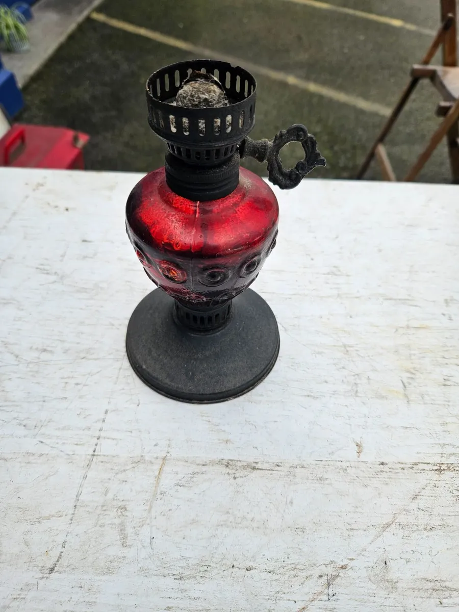 Vintage Oil Lamp Small - Image 4