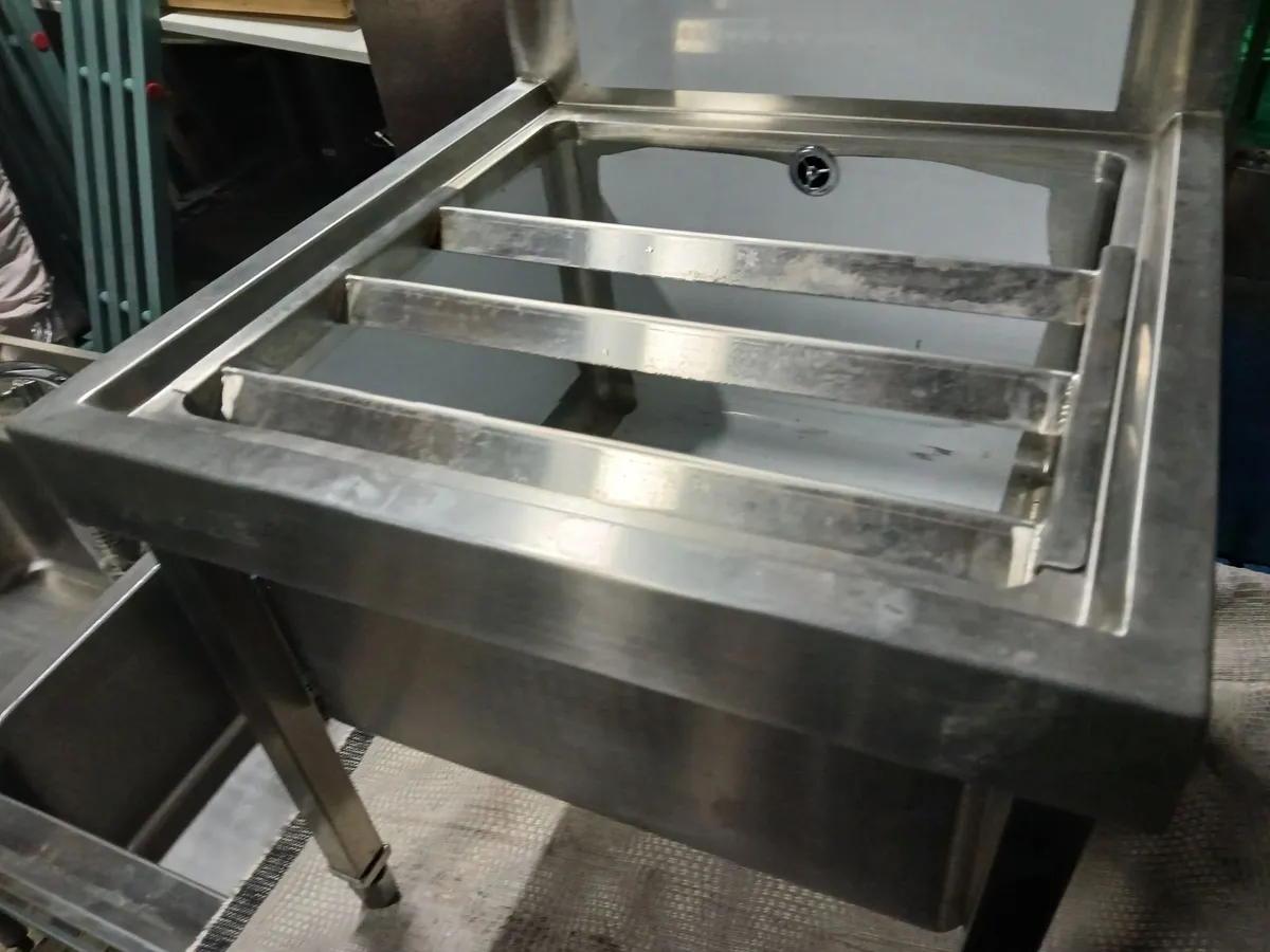 Stainless steel vogue mop sink unit delivered - Image 1