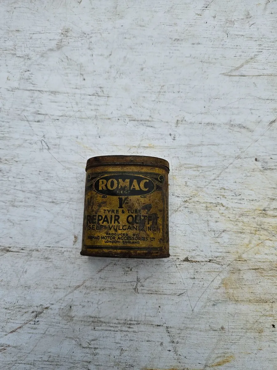 Vintage Retro Romac Motor Accessories Tin - Image 4