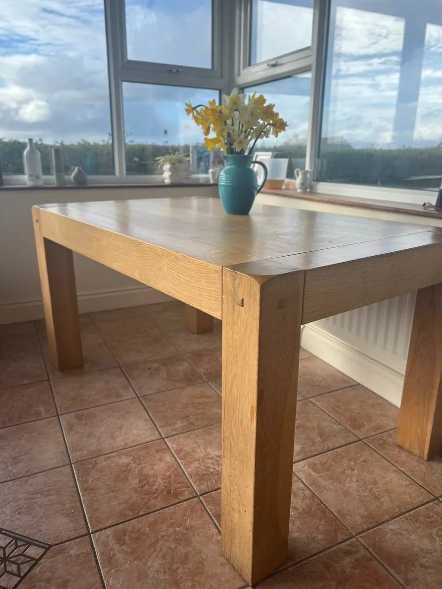 Kitchen Table and Cabinet (solid oak) - Image 2