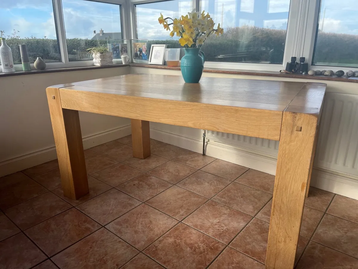 Kitchen Table and Cabinet (solid oak) - Image 4