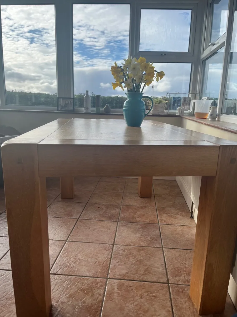 Kitchen Table and Cabinet (solid oak) - Image 3