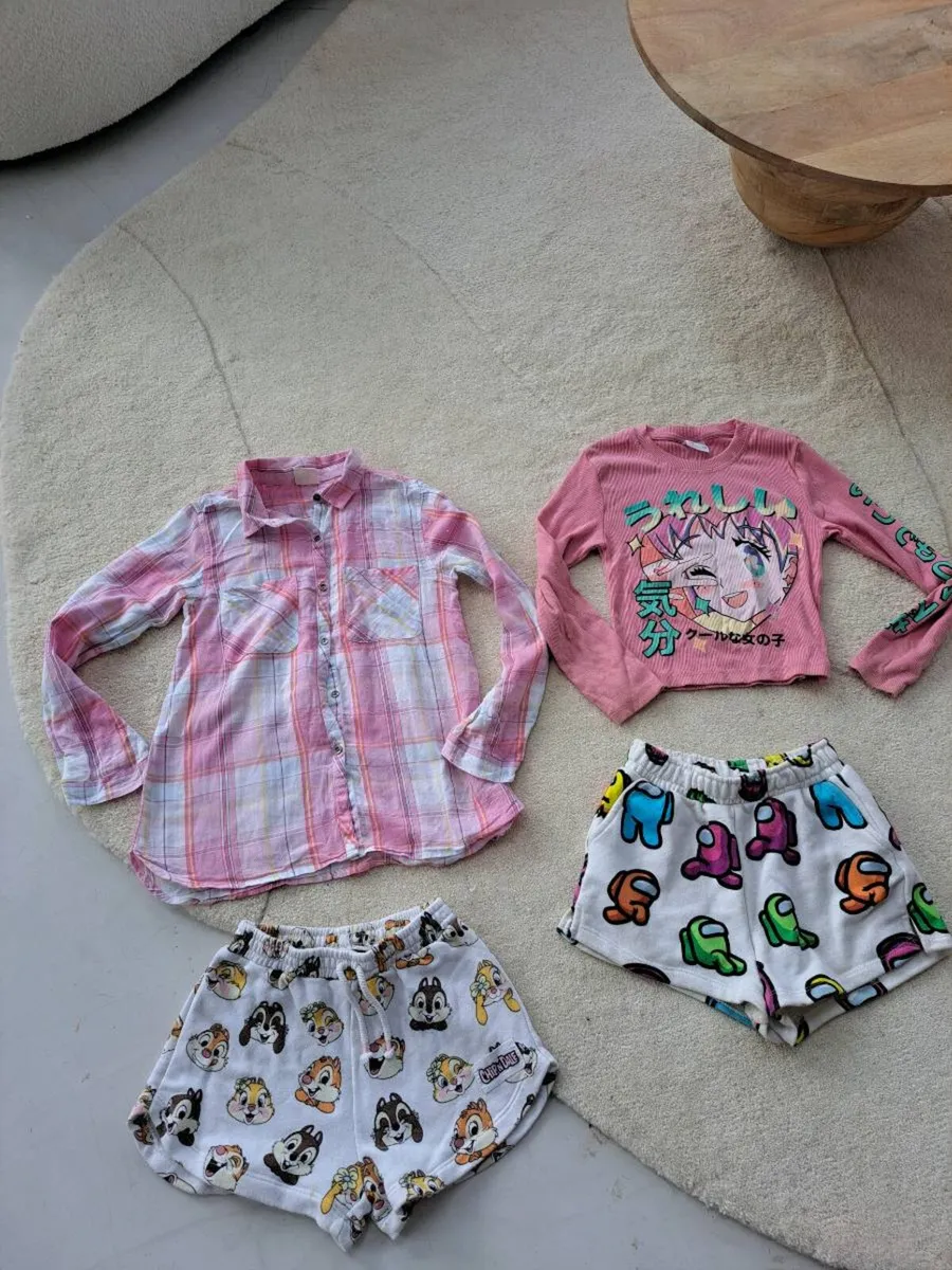 Girls Zara 7-8 shorts Top Bundle - Image 1
