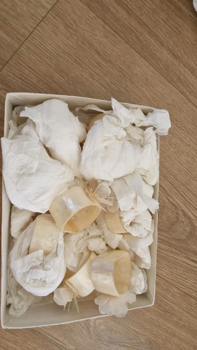 Ivory Napkin Ring Set - Image 3
