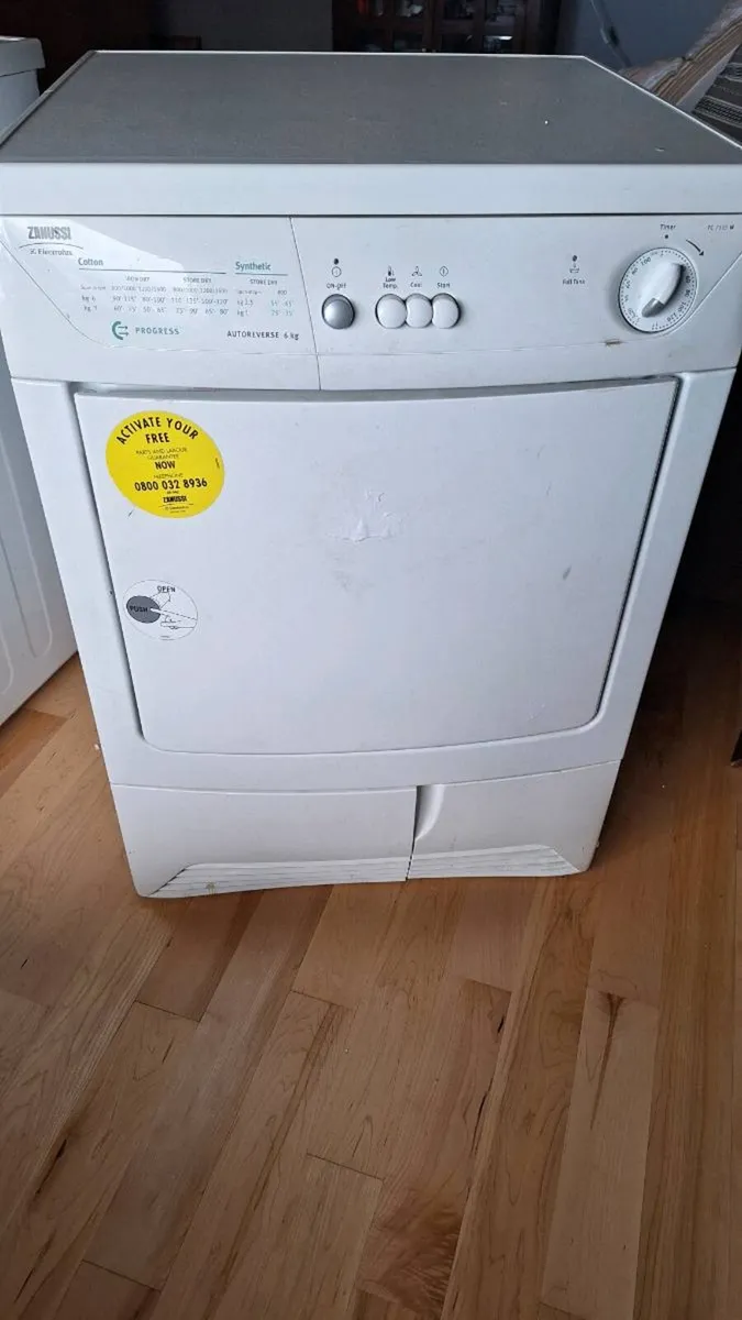 LG washing machine and Zanussi dryer - Image 1