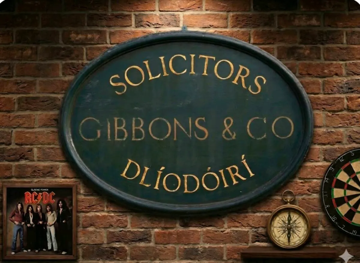Large Vintage Solicitors Sign from West Cork - Image 1