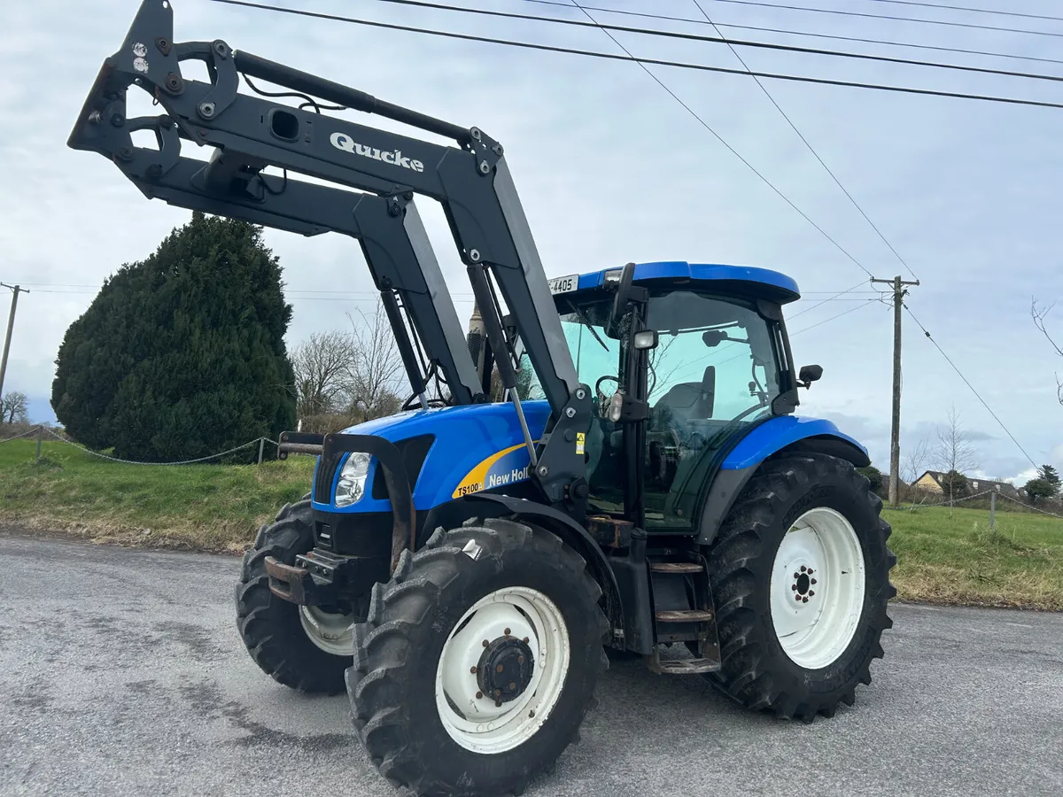 2005 New Holland TS100A with Quicke Loader - Image 1