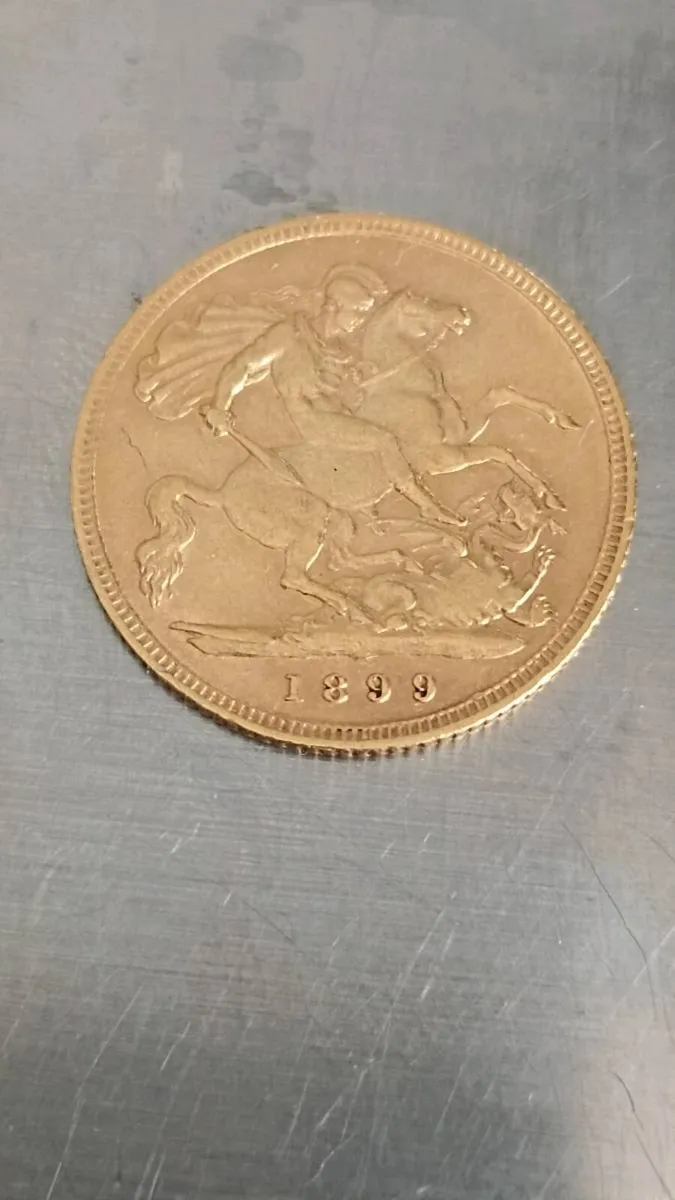 1899 half sovereign - Image 1