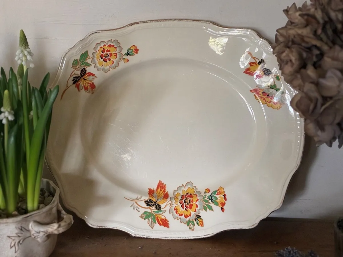 Antique China Platter - Image 1