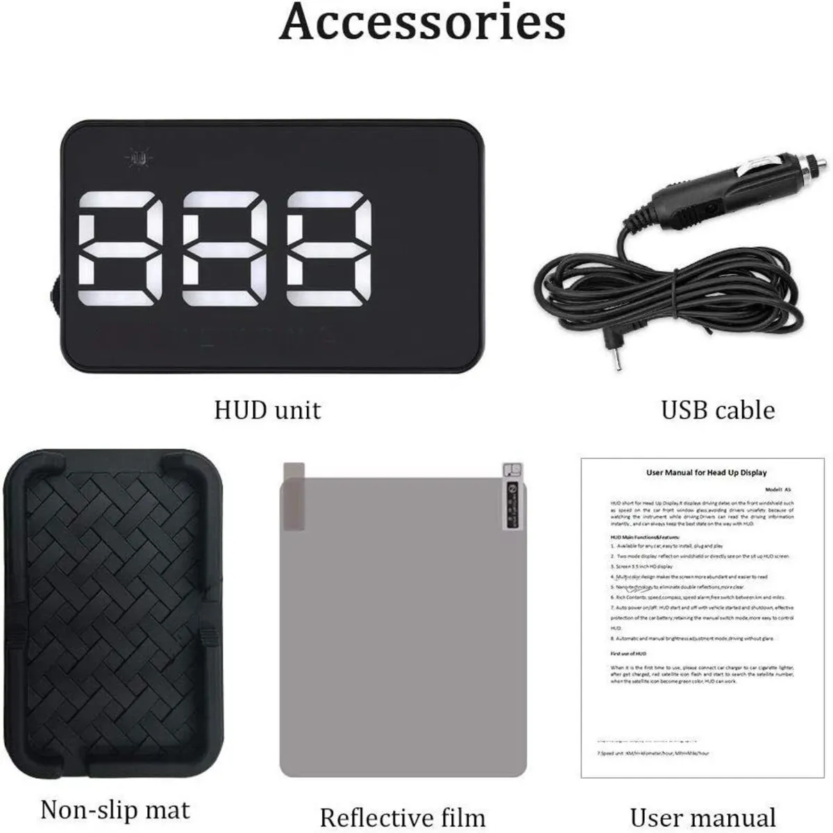 GPS Speedometer HUD Large Display for Car - Image 3