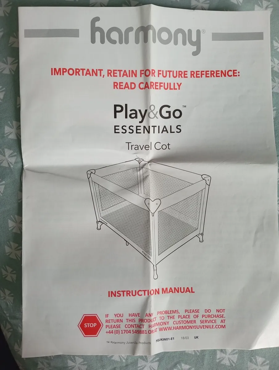 Harmony Travel Cot - Image 4