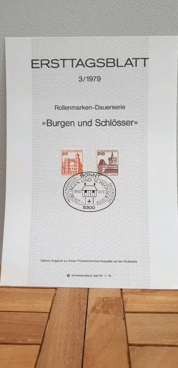 German Ersttagblatt 1979 - Image 2