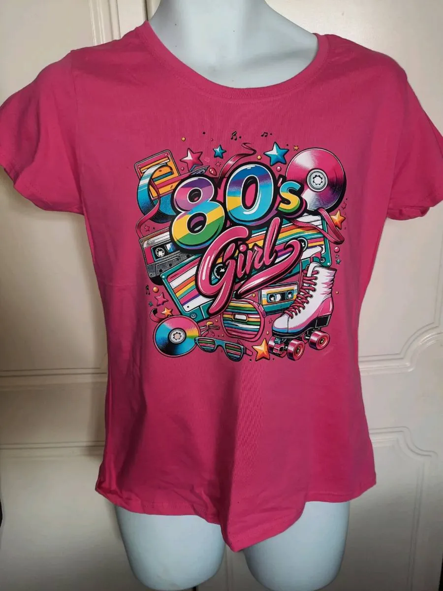 Disco 80s girl tee shirt - Image 3